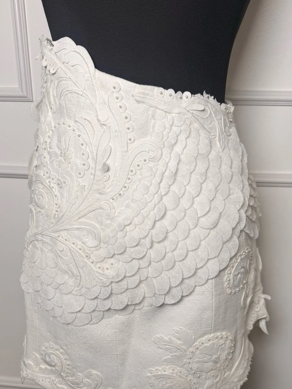 Zimmermann Tama Appliqué Filagree Mini Skirt size 2 Runway Collection Rare - Picture 7 of 15